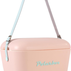 Retro Cooler Box with Strap - 12L - Pink