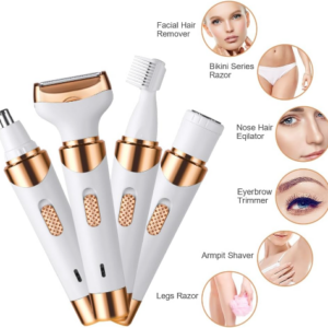 Electric Lady Shaver, Cordless 4 in 1