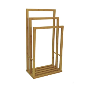 Towel Stand - 3 Rails - Bamboo