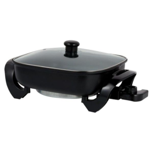 Platinum 5L Electric Frypan Tempered Glass Lid Wok 1500W