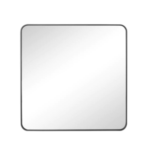 Square Mirror - Aluminium Frame  80 x 80cm - Black