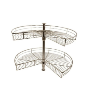 ¾ Carousel, 2 Tier, Chrome Plated