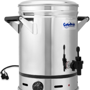 Stainless Steel Electric Urn With Lid - 20 Litre