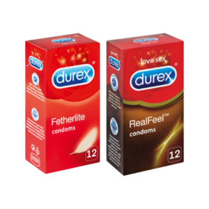 Durex Fetherlite Condoms 12's and Real Feel 12's