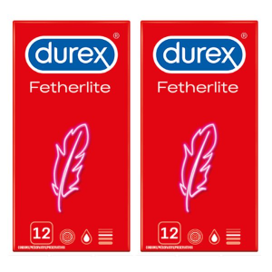 Durex Fetherlite Condoms - 2 x 12 Condoms