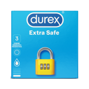 Durex 12 x 3's, Bulk Condoms, Thicker Latex Condoms with Lube, Extra Safe