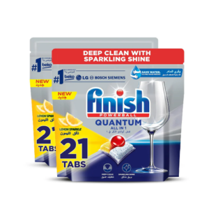 Finish Auto Dishwashing Quantum Thermo-Forming Lemon - 2x 21 Tablets