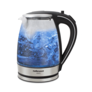 Glass Kettle Silver - 1.8L - Azure