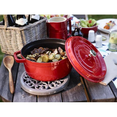 Cast iron Cocotte - 24cm/3.8L - Cherry
